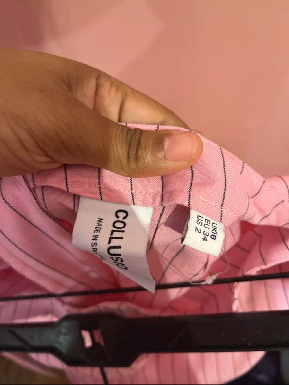 ASOS Pink Pinstripe Tailored Pantsuit - Picture 9 of 9